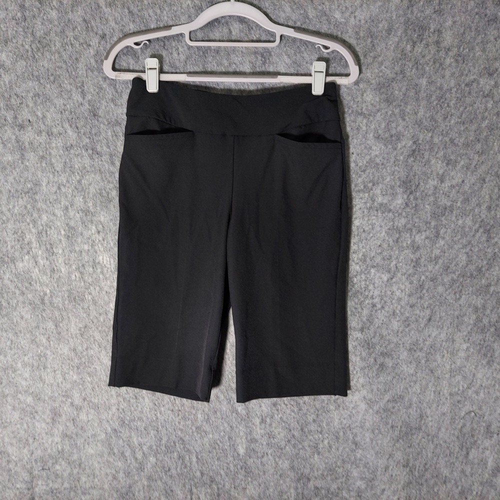 TAIL Women Shorts‎ 2 Black Pull On Golf Stretch Pockets Athleisure Outseam